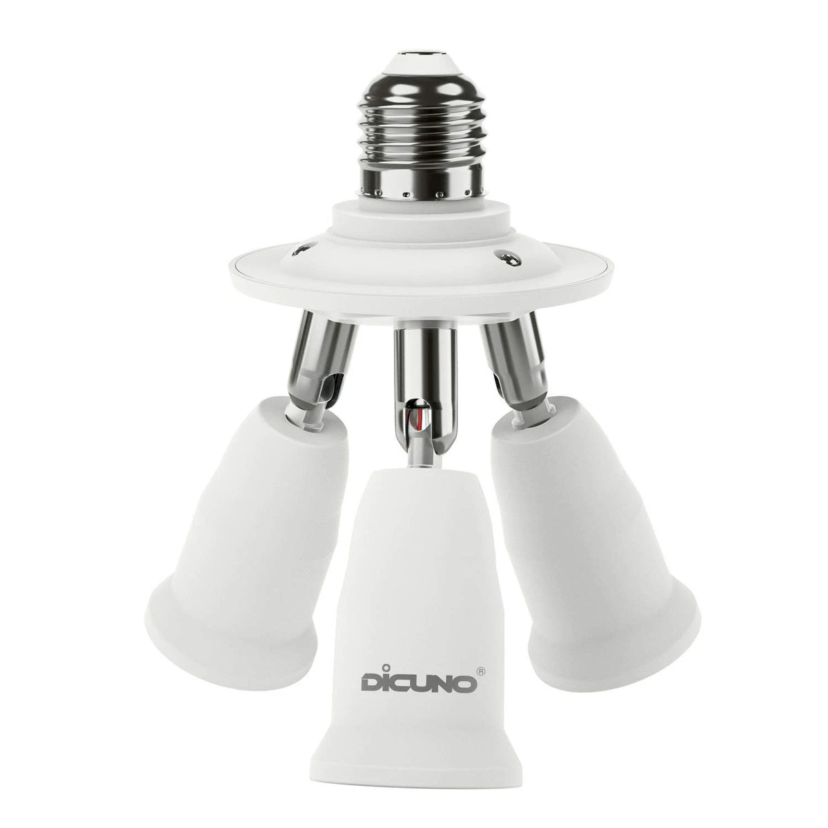 DiCUNO 3 in 1 E26 Light Socket Splitter Adapter, Standard Base LED Bulb...