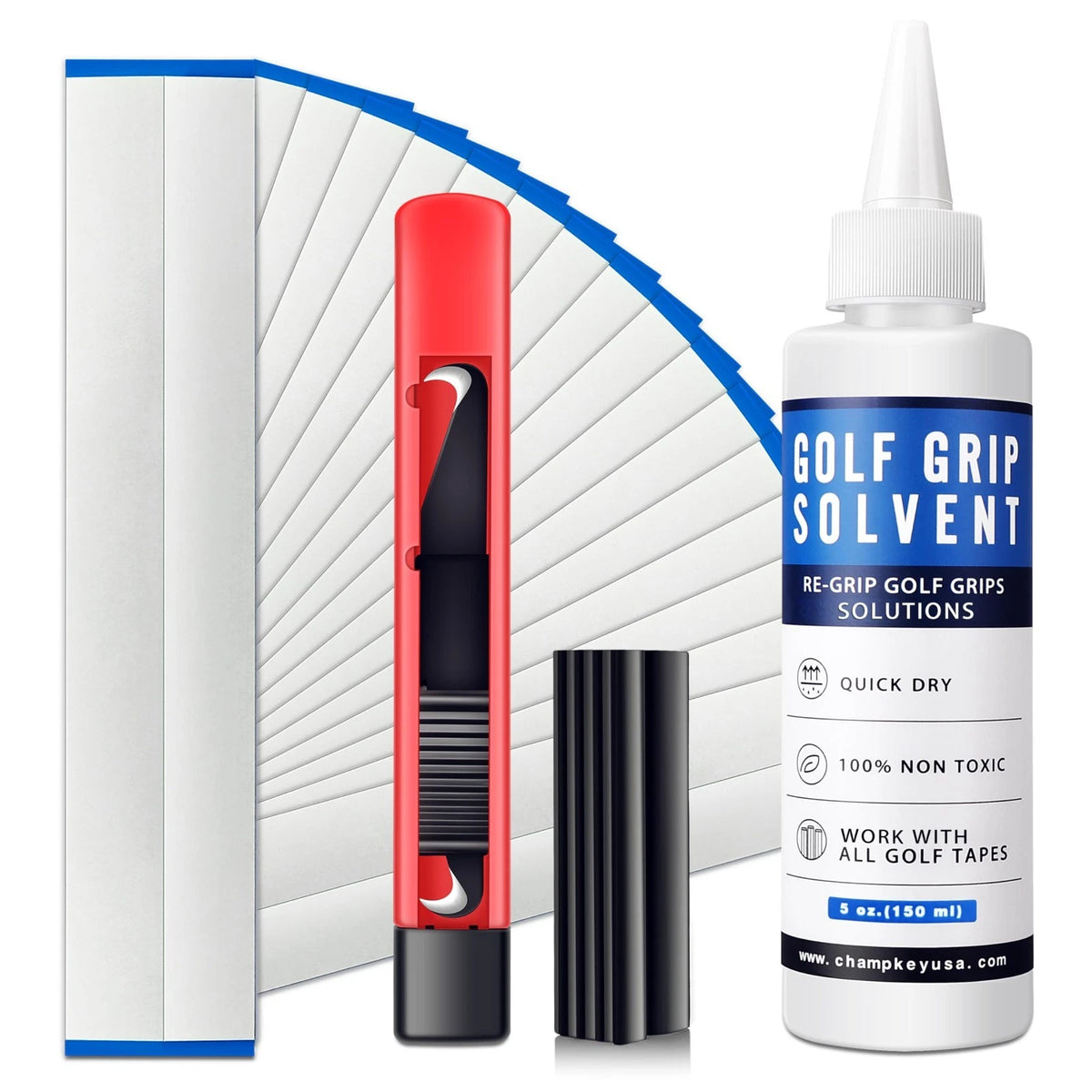 Deluxe Grip Repair Kits for Regripping Golf Clubs Inlcudes Hook Knife 2