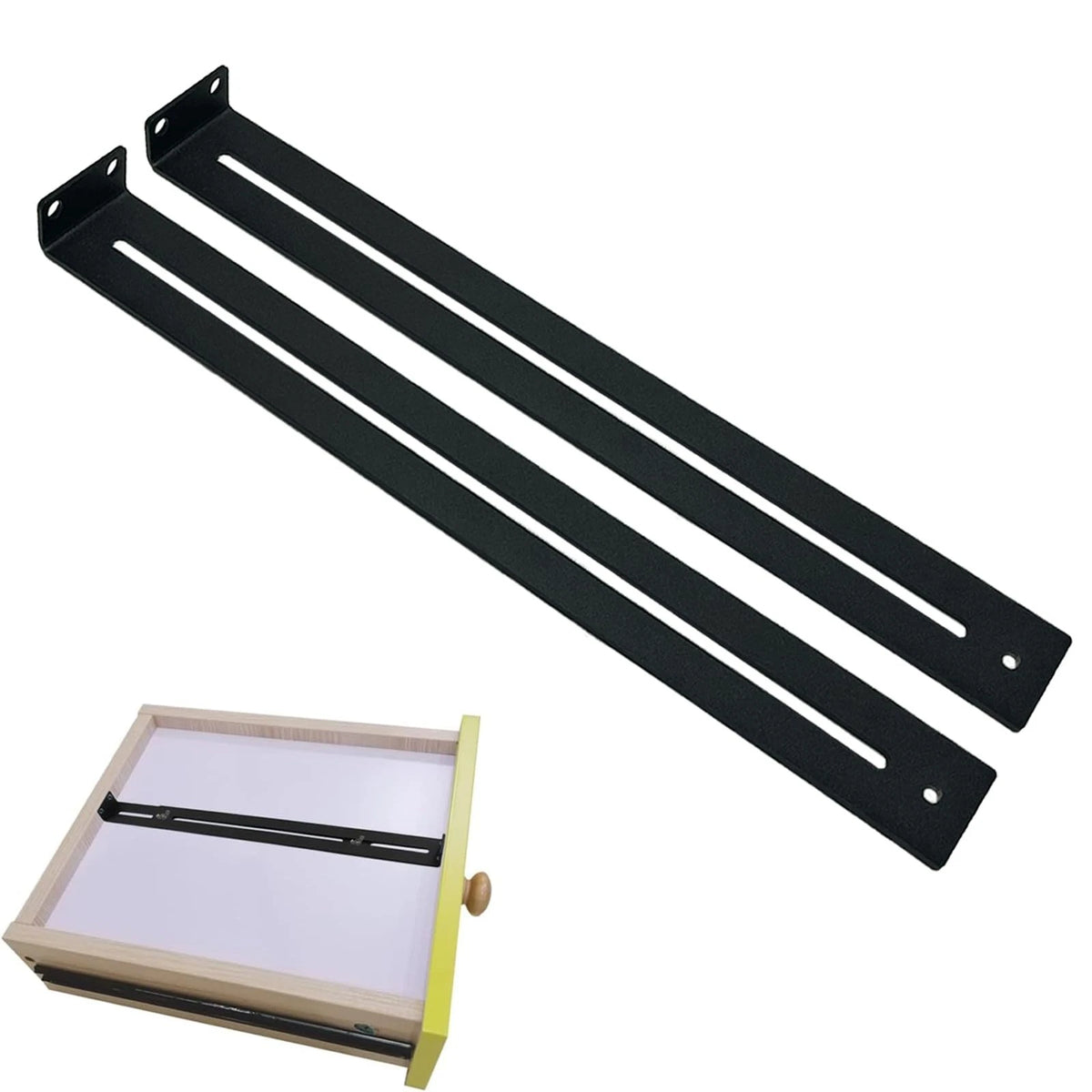 Drawer Repair Kit Furniture Repair Accessory Bracket Middle Mount to Reinforc...