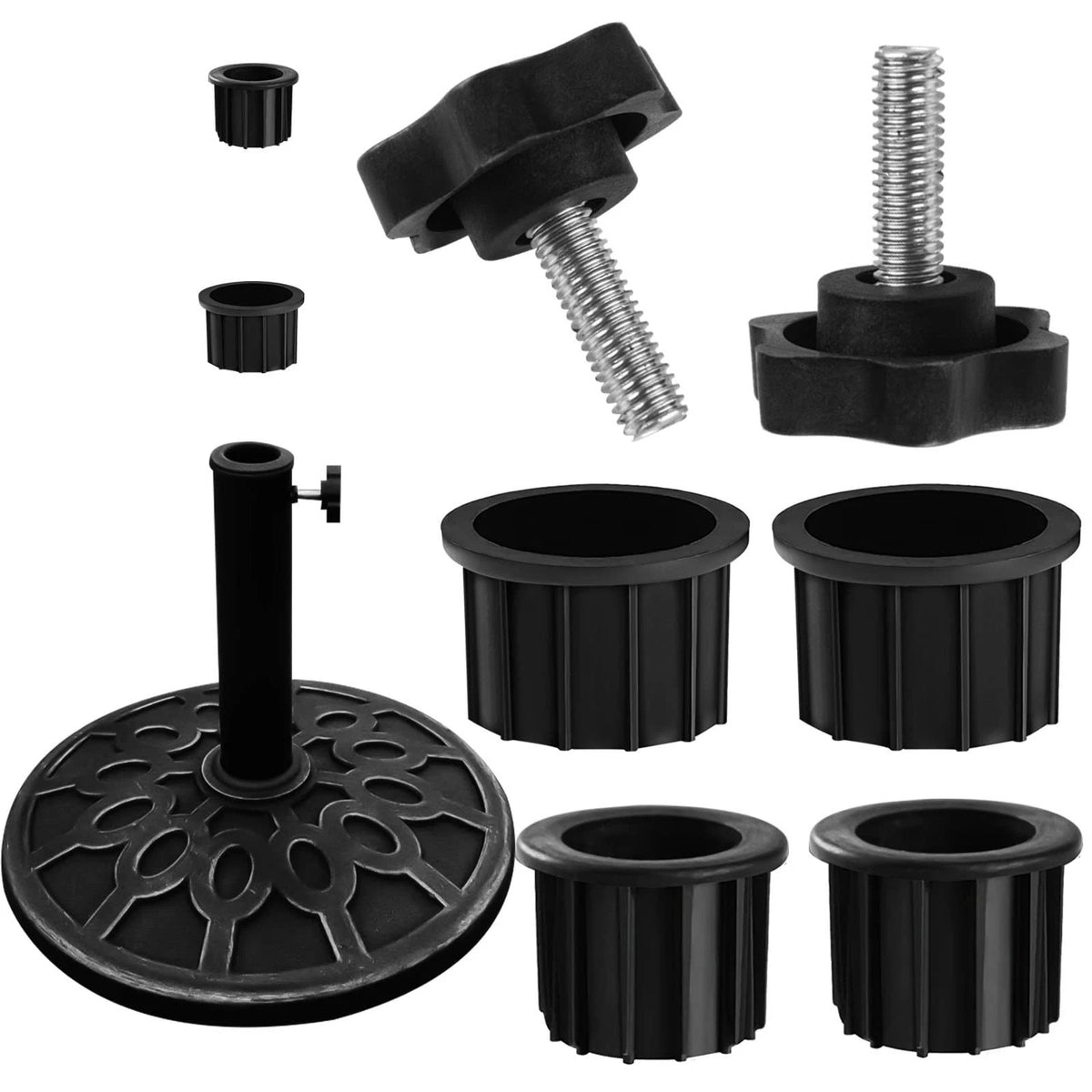 6 Pcs Umbrella Base Stand Replacement Parts,Patio Umbrella Base Replacement P...