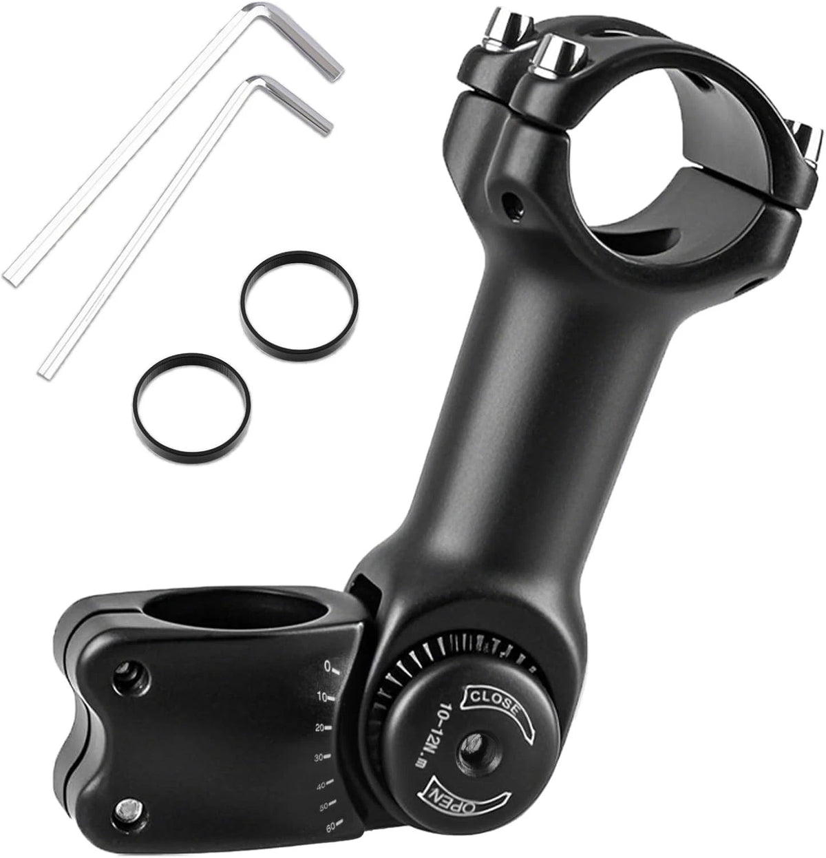 Bike Stem 25.4 31.8 Adjustable 90/110/130/145mm Bike Handlebar Extender Stem ...