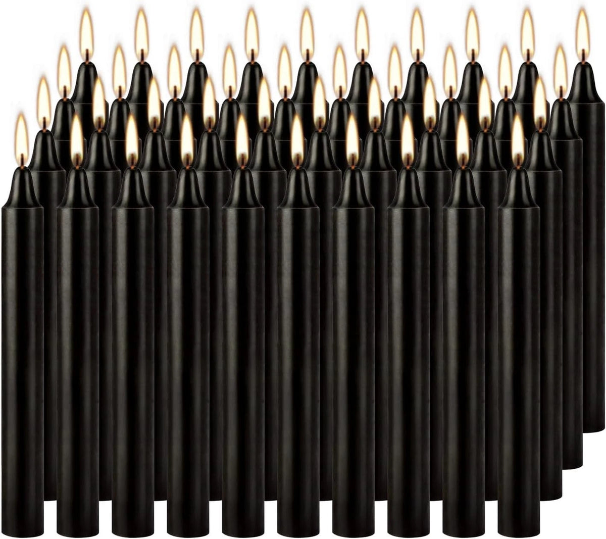 Spell Chime Candles 40 Pcs Black Candles, 4