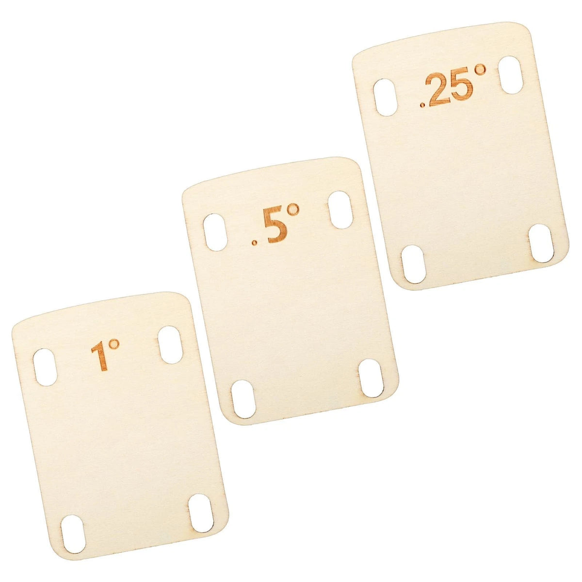 Guitar Neck Shims 3Pcs Solid Maple Wood Neck Shim Protection Wooden Bolt On Neck