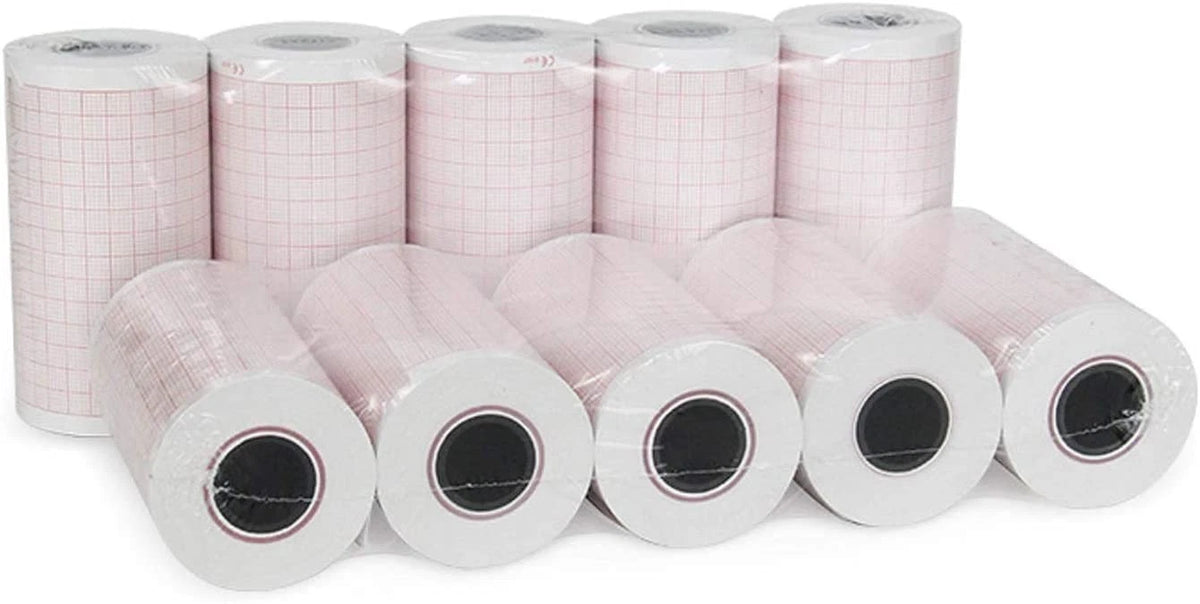 ECG Paper EKG Paper for 3 Channel ECG Machine 10 Rolls 80mm x 20meters
