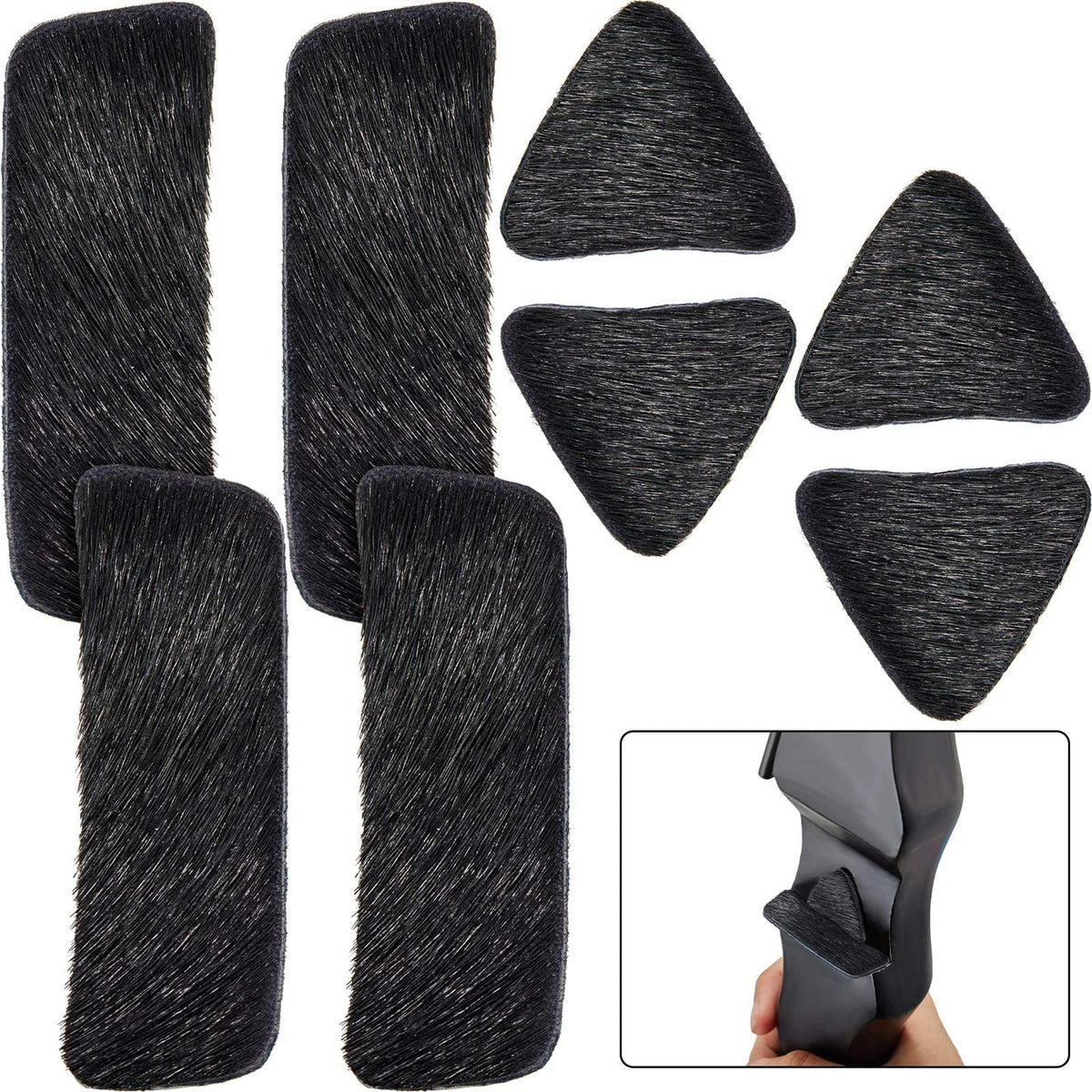 4 Pairs Recurve Bow Arrow Rest Archery Hair Arrow Rest Stick on Bow Fur Adhes...