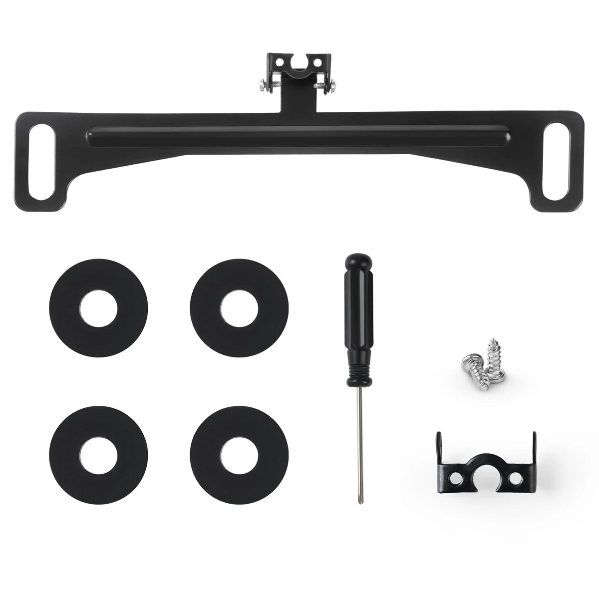 Universal Rear View Camera License Plate Bracket Stainles Steel Mount Adjustable