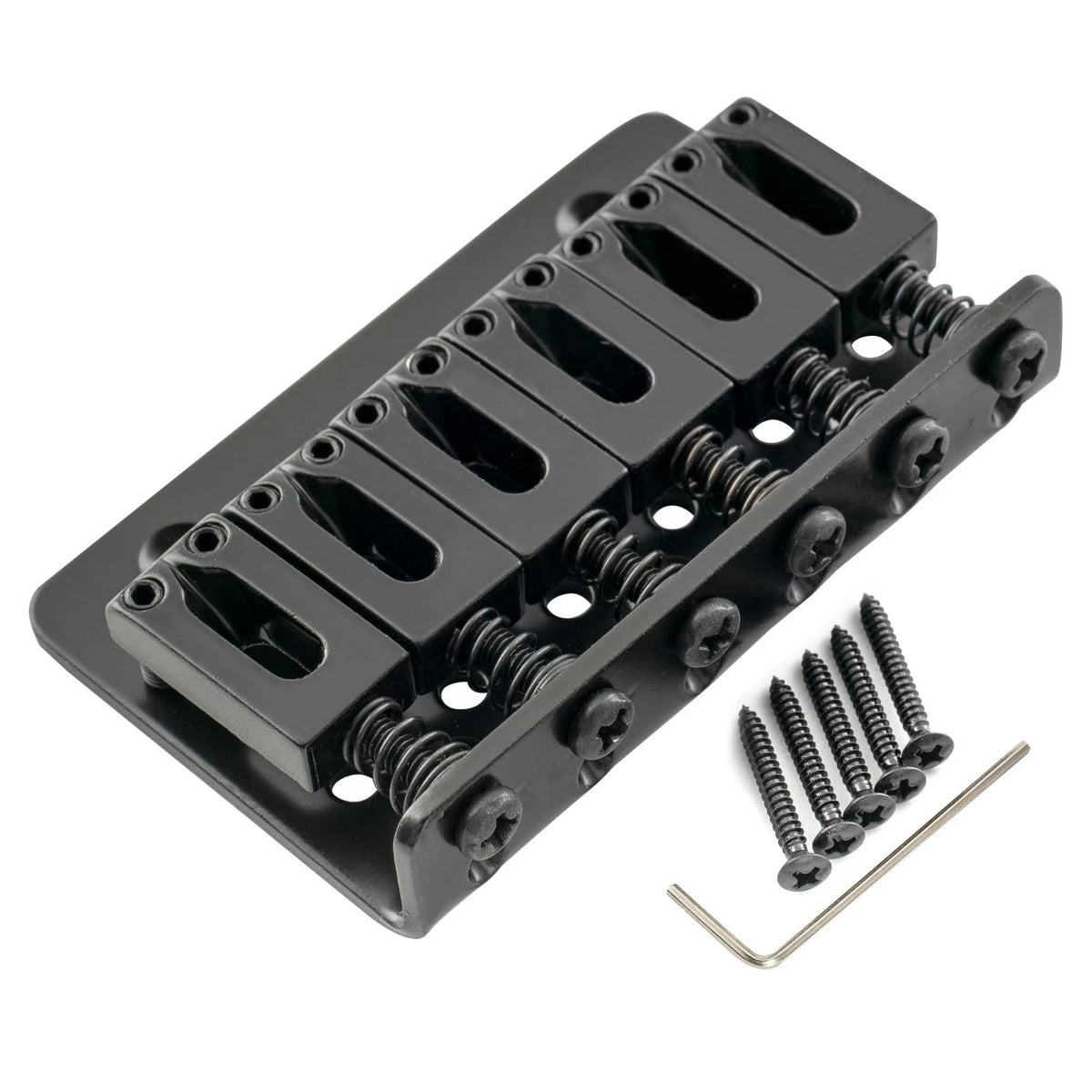 Musiclily Basic 52.5mm(2-1/16 inch Fixed Hardtail Guitar Bridge for 6 String Fen
