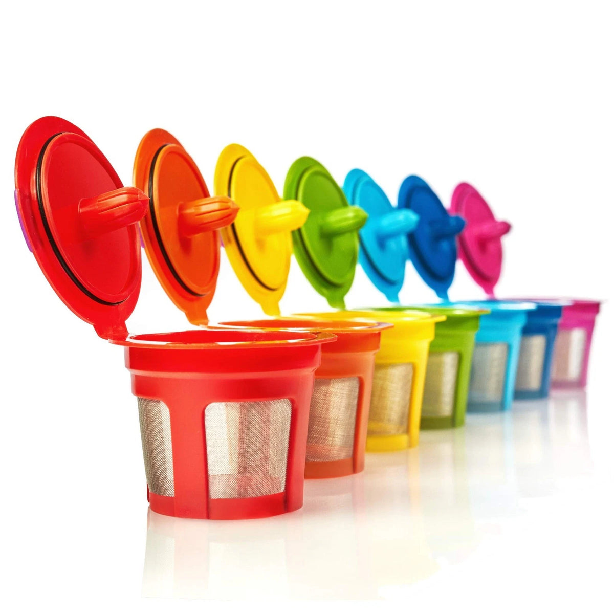 7 Pack Reusable K Cups for Keurig Coffee Makers ?BPA-Free Refillable Coffee ...