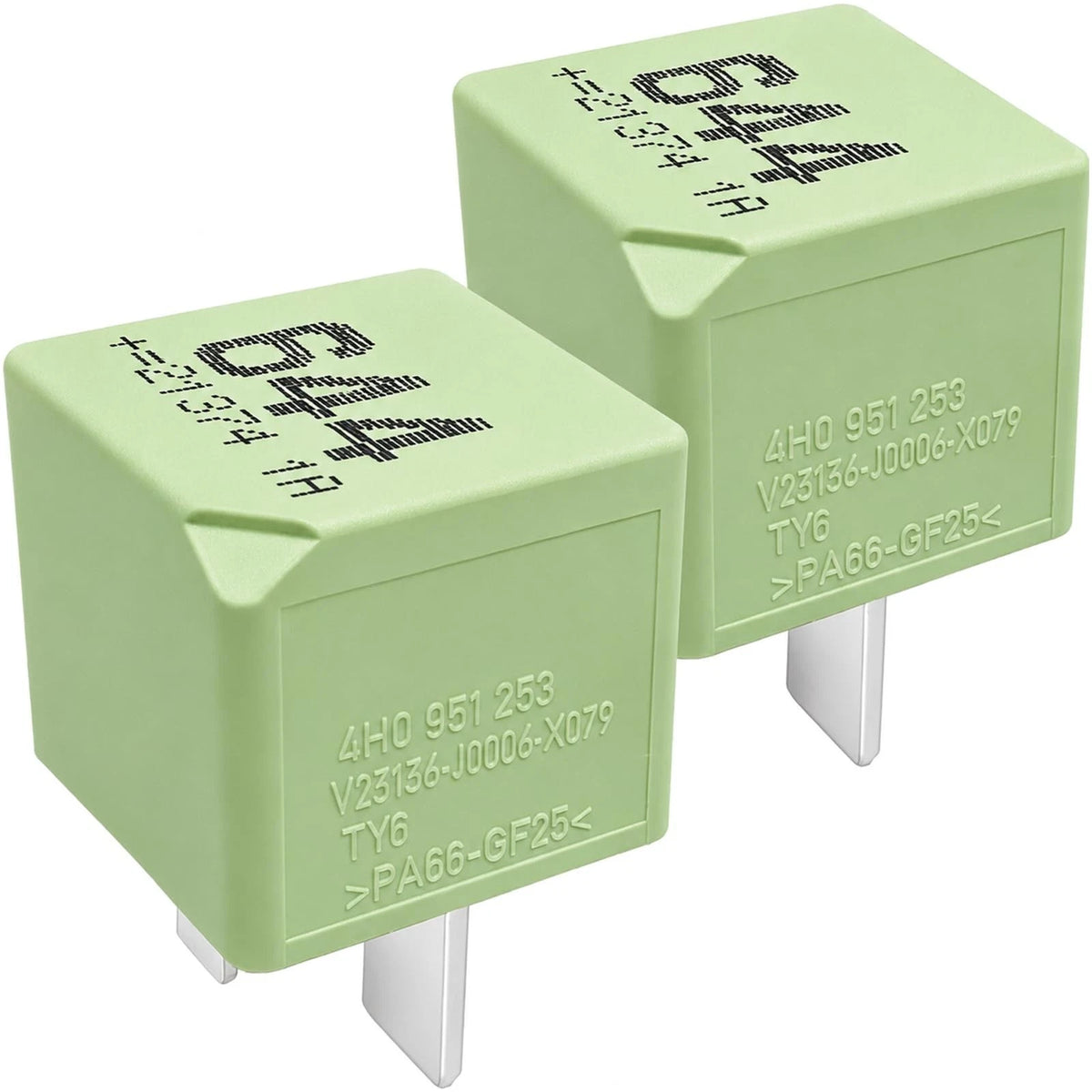 644 Relay 4H0951253 V23136-J0006-X079 (2-Pack) 12V 40A 4-Pin SPST Automotive Pow