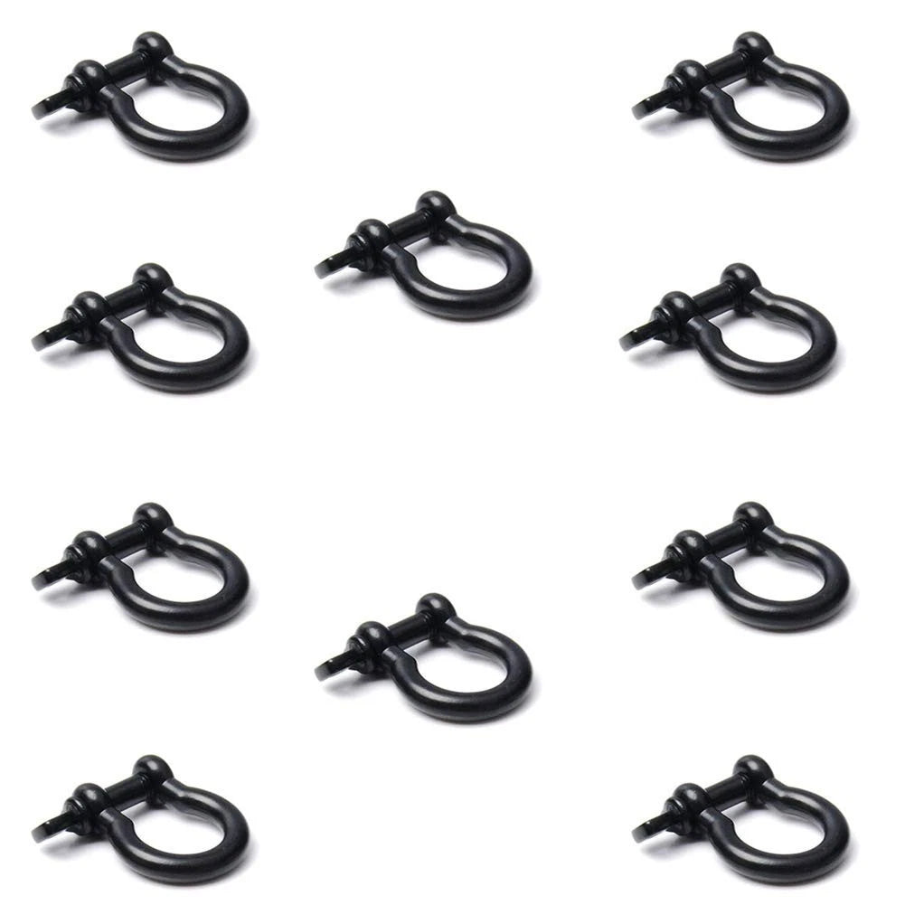 Metal Silver Bow Shackle for Emergency Survival Paracord Bracelet Parachute