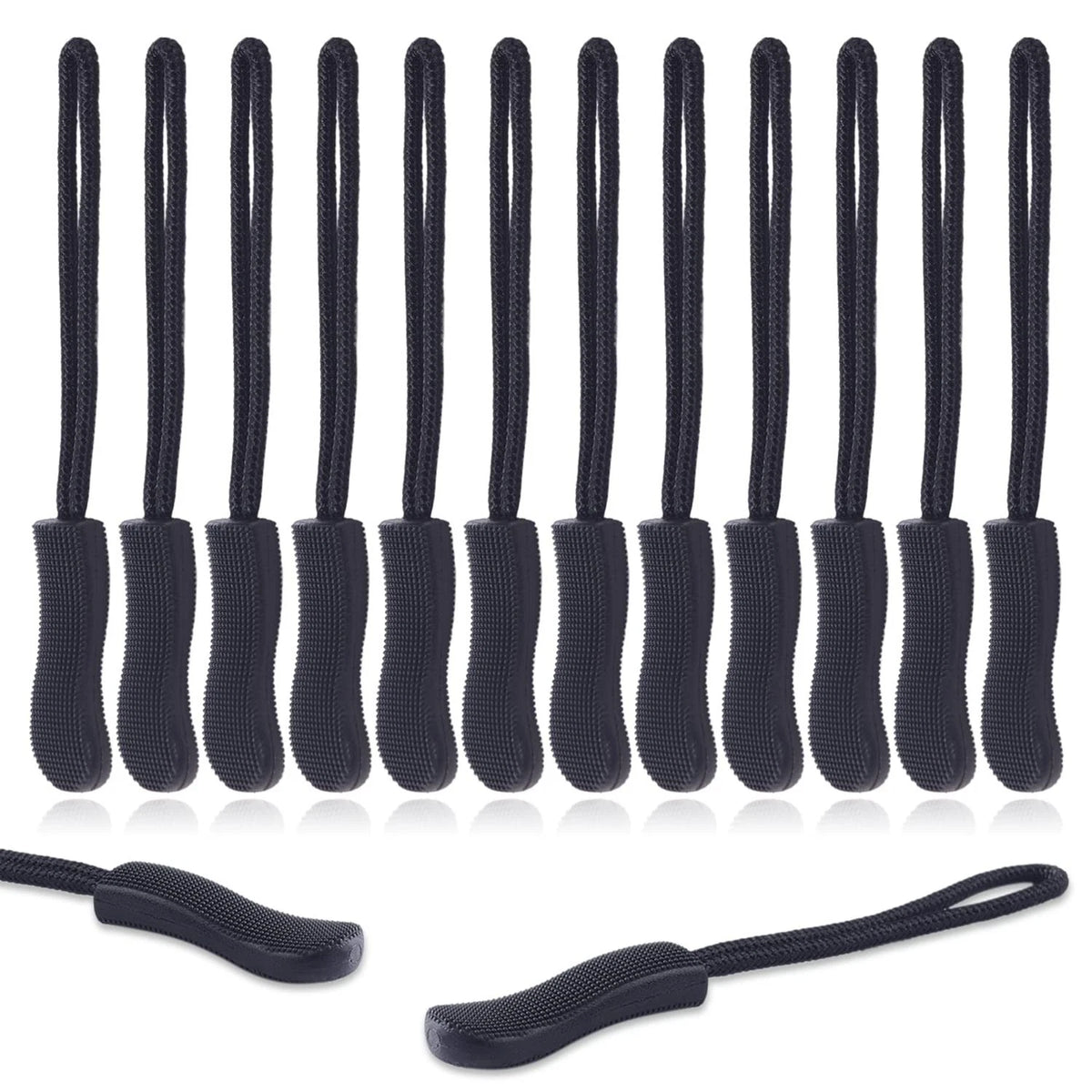 12Pack Zipper Pull Replacement, Golf Bag Parcord Zipper Pull Tab Replacement for