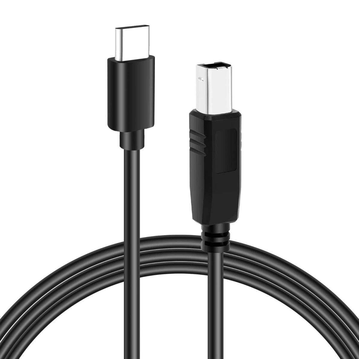 Flexible 6ft USB C to USB B Printer Cable for MacBook Pro/Air, Compatible wit...