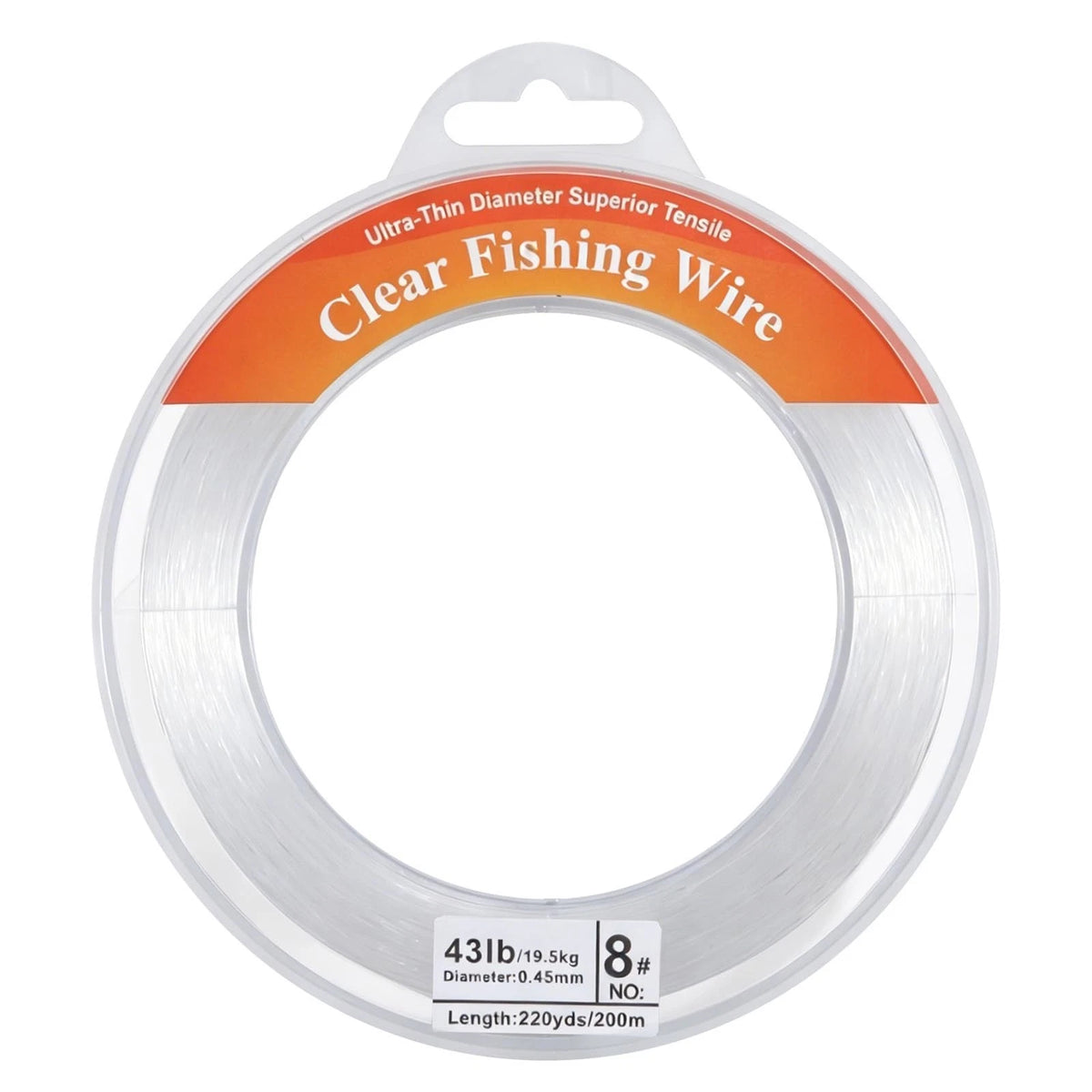 Clear Fishing Line 656FT Invisible Monofilament Fishing Line Wire Strong Nylon