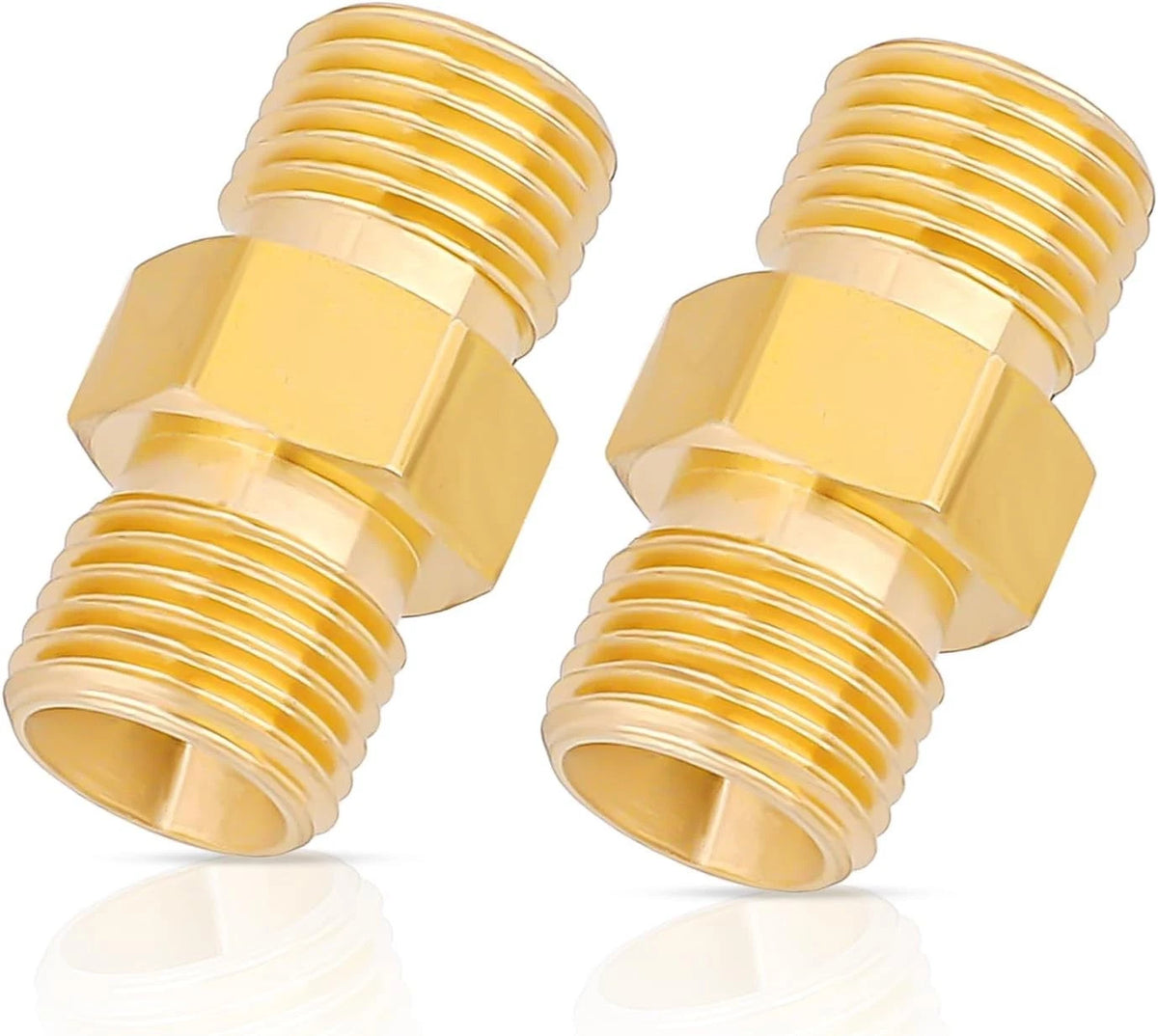 2PCS Welding Hose Coupler Adapter Set Torch Hose Repair Kit 9/16