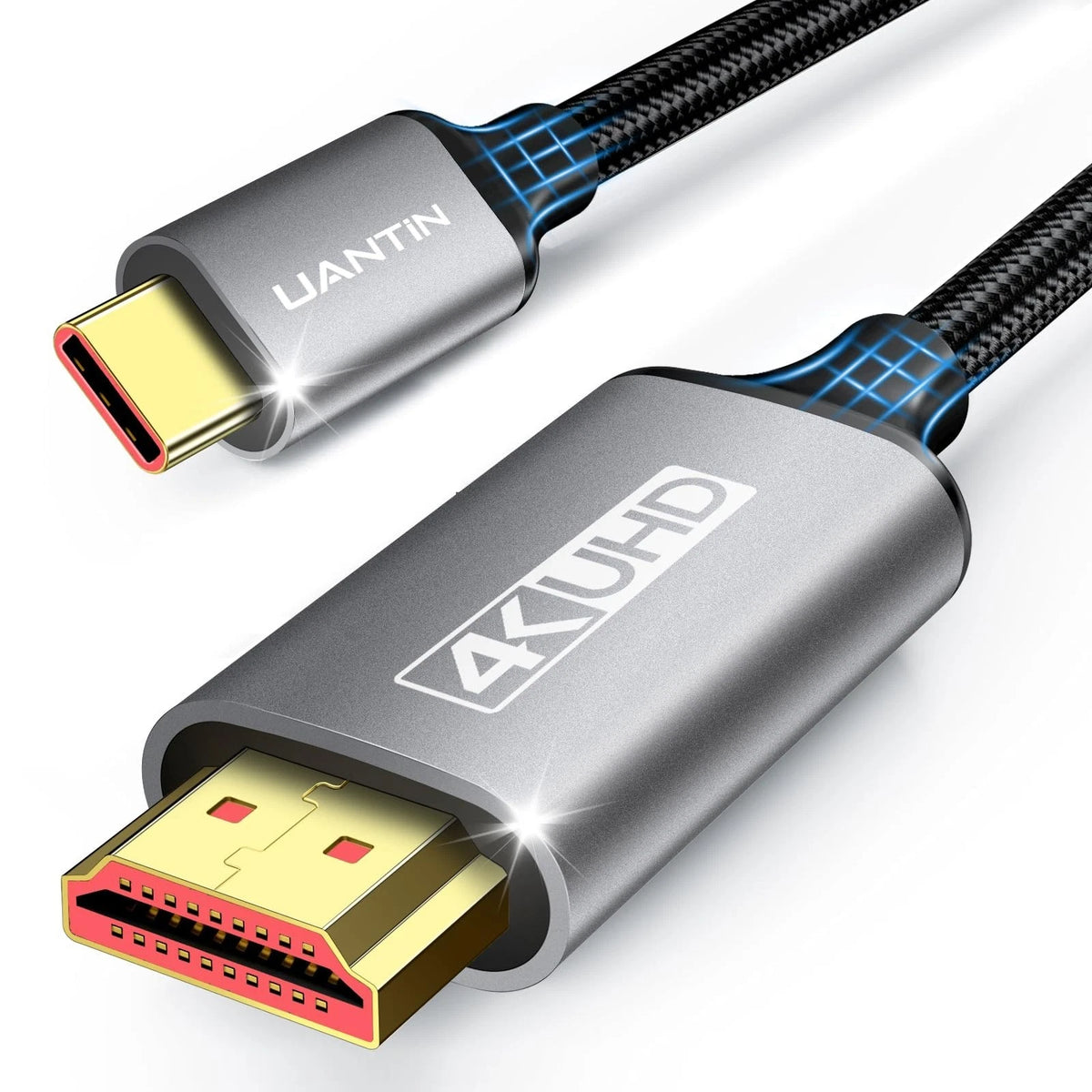 USB C to HDMI Cable 6Ft | 4K High-Speed 3.1 Type-C 6FT, Gray
