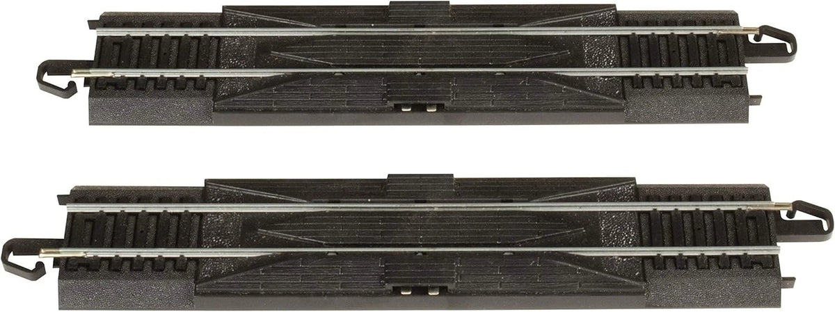 Bachmann Trains - Snap-Fit E-Z TRACK 9?STRAIGHT RERAILER (2/Card) - STEEL ALLOY