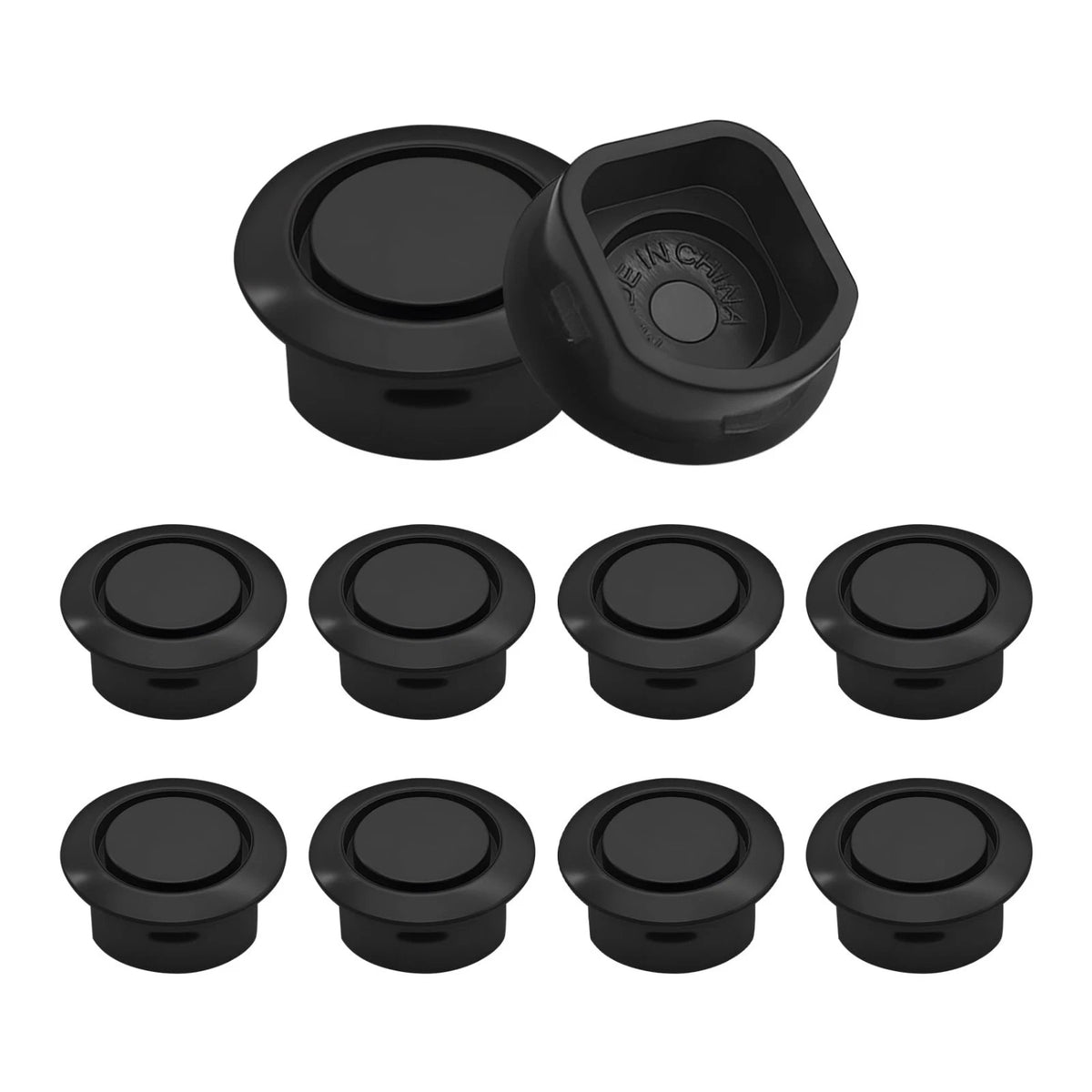 10PCS Car Rear Bumper Radar Hole Cover Plugs, Bumper Sensor Hole Plugs, Rubber A