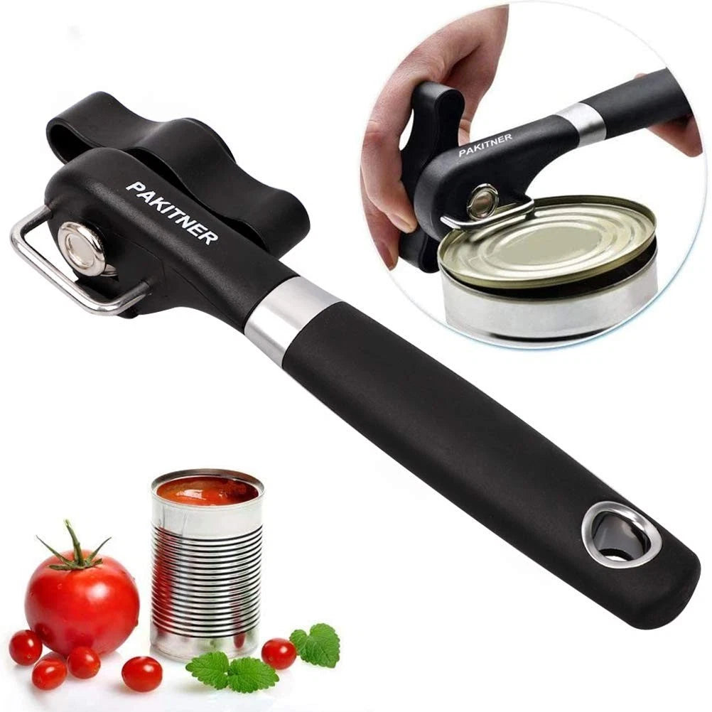 PAKITNER- Safe Cut Can Opener, Smooth Edge Can Opener - Can Opener Handheld, Man