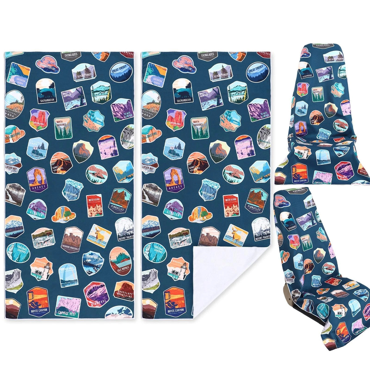 2 Pack Car Seat Towel Covers Athletic Running Towel Performance Microfiber Post
