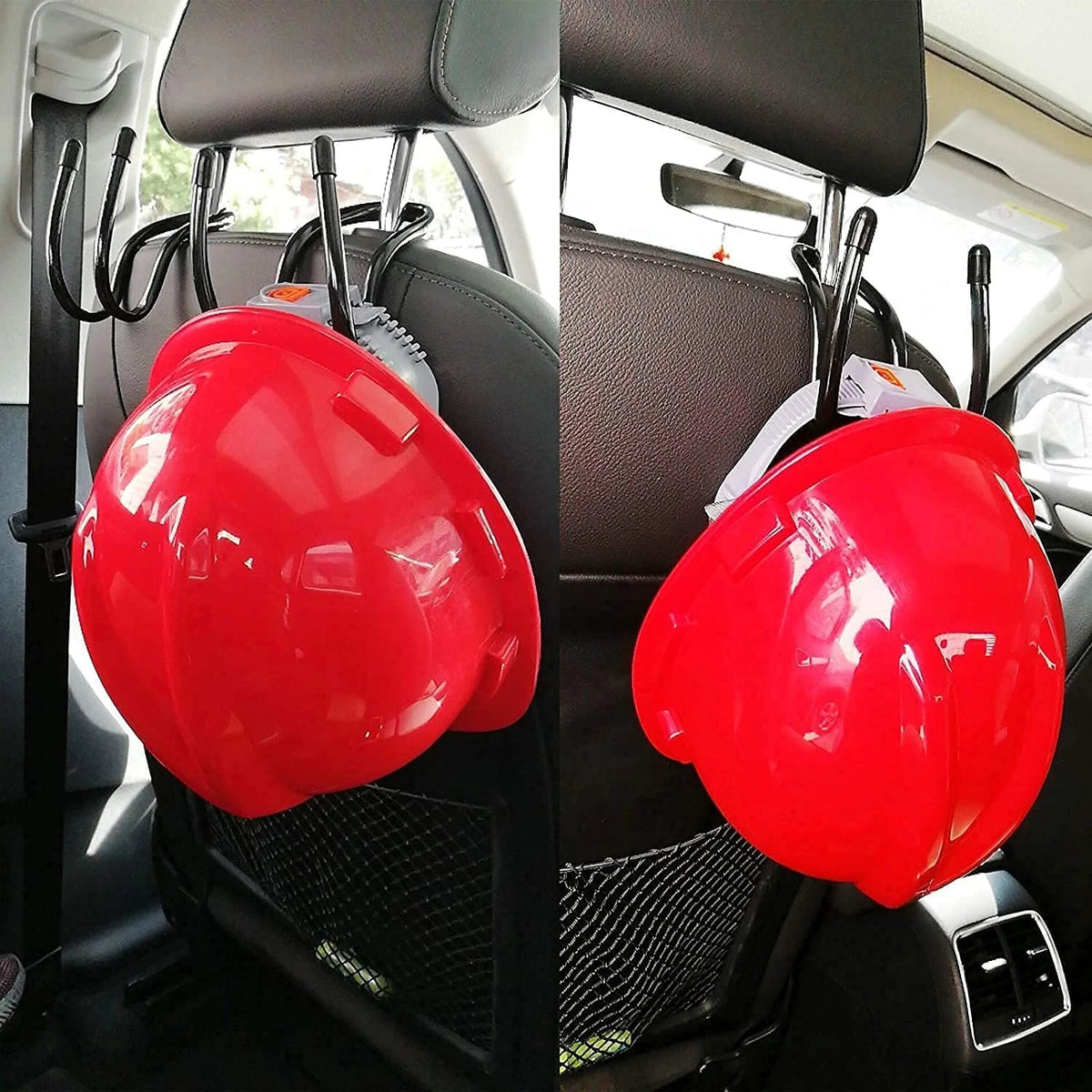 Flexible Over The Seat Hard Hat Rack Holder Hanger for...