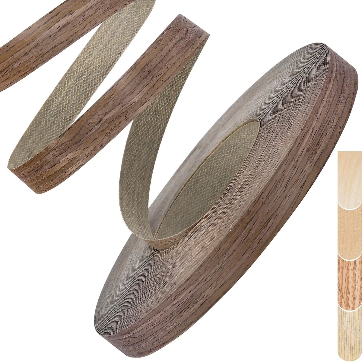 Walnut Edge Banding, 3/4 Inch X 25Ft Roll of Veneer Edge Banding -Pre-Glued Flex