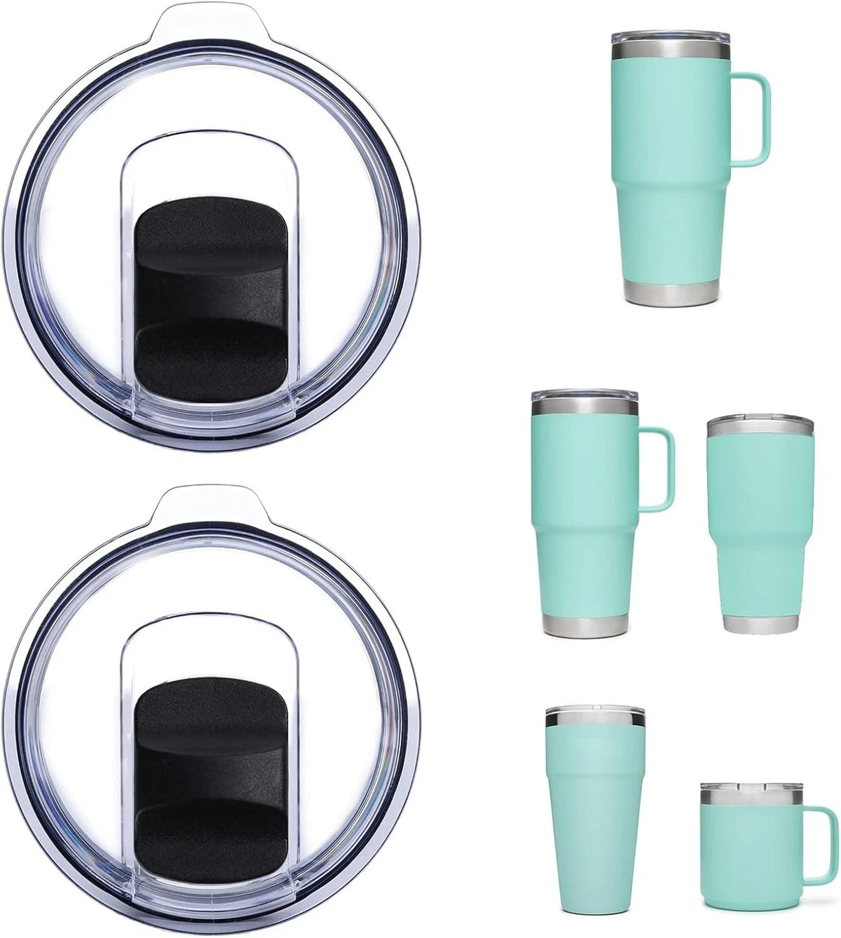 2 Pack Tumbler Lid for YETI, Lid Compatible with YETI 42/35 Oz Tumbler with Hand