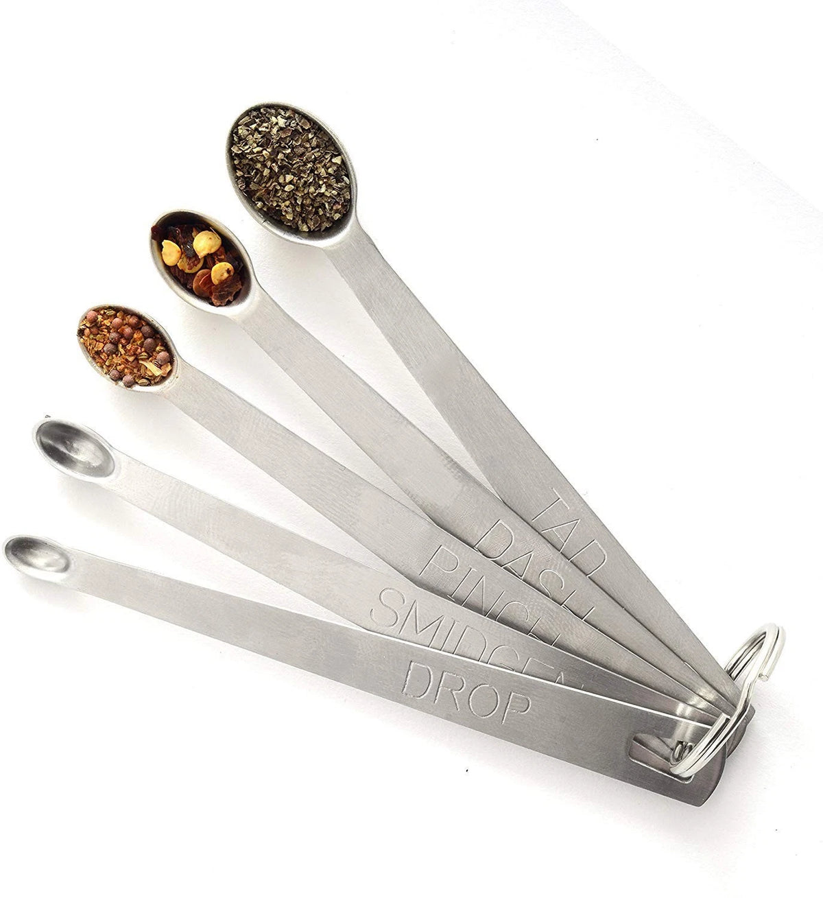 Measuring Spoons Set 5 Piece Mini Stainless Steel Tad Dash Pinch Smidgen Drop