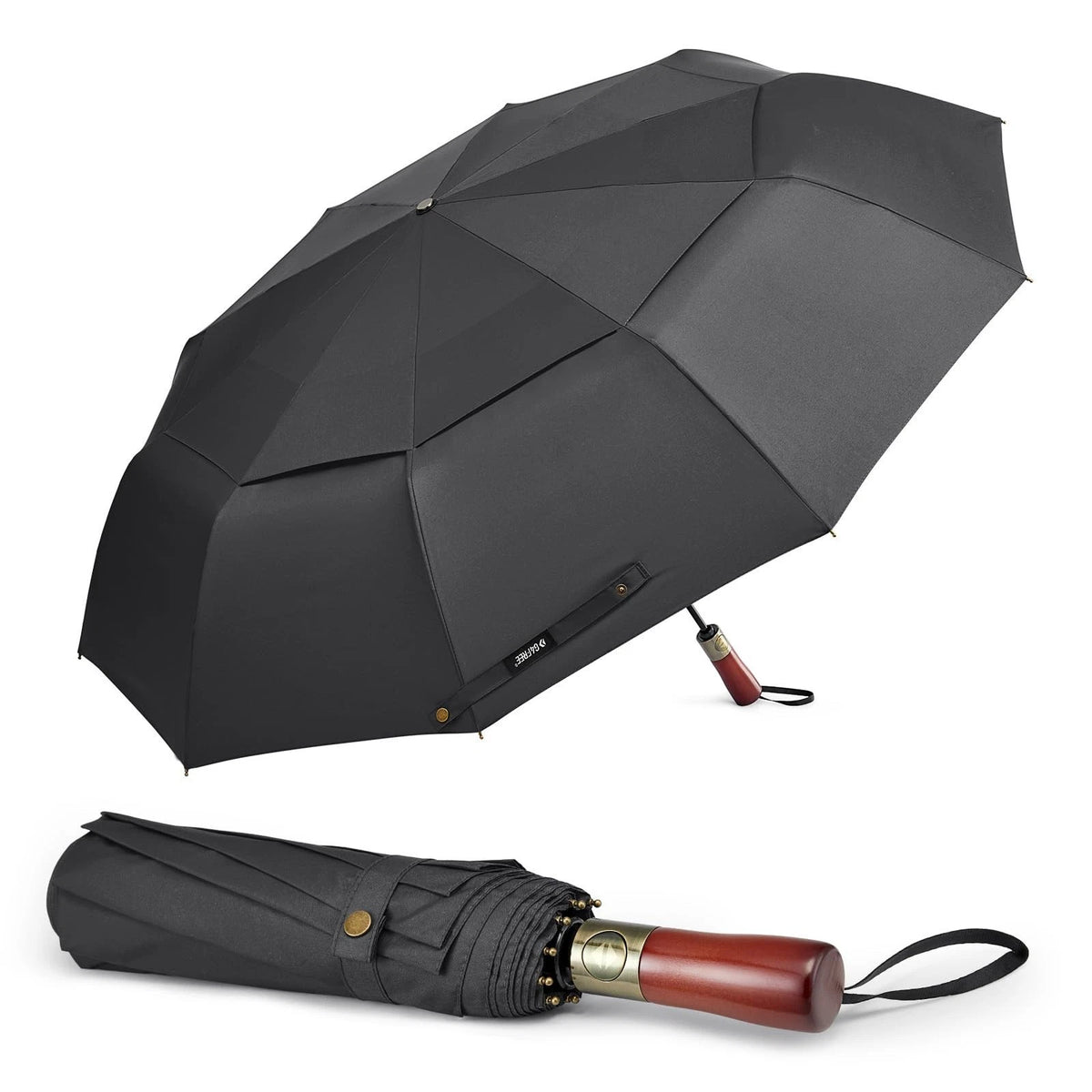 54 Inch Large Compact Windproof Golf Umbrella for Rain Oversized Auto Open Cl...