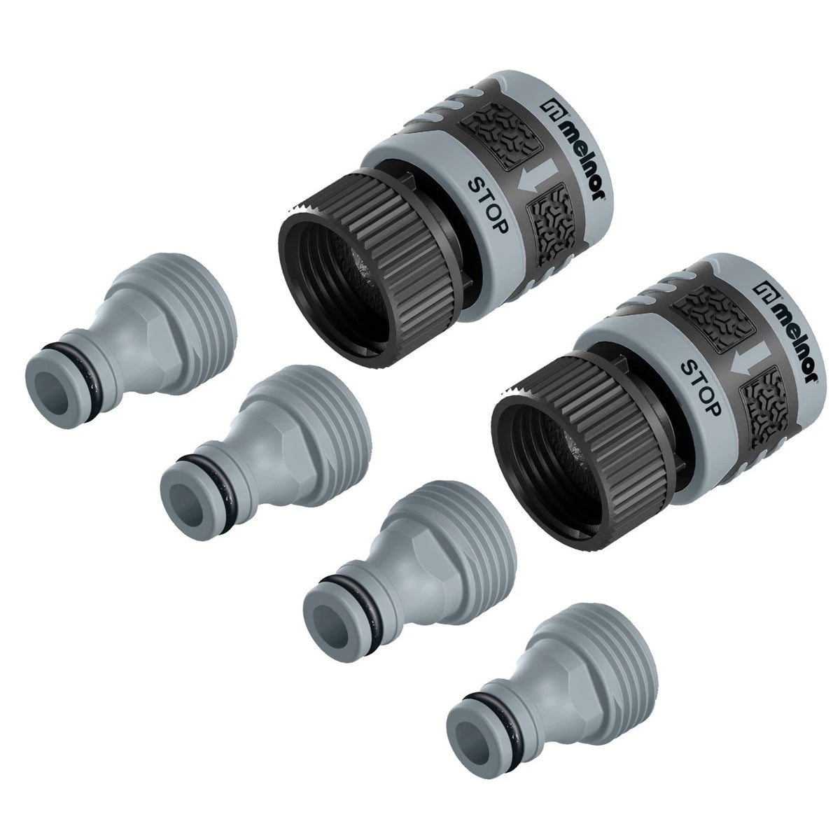 65175AMZ 6 Piece Quick Connect Starter Set Connector Bundle, Product Adapter, Pr