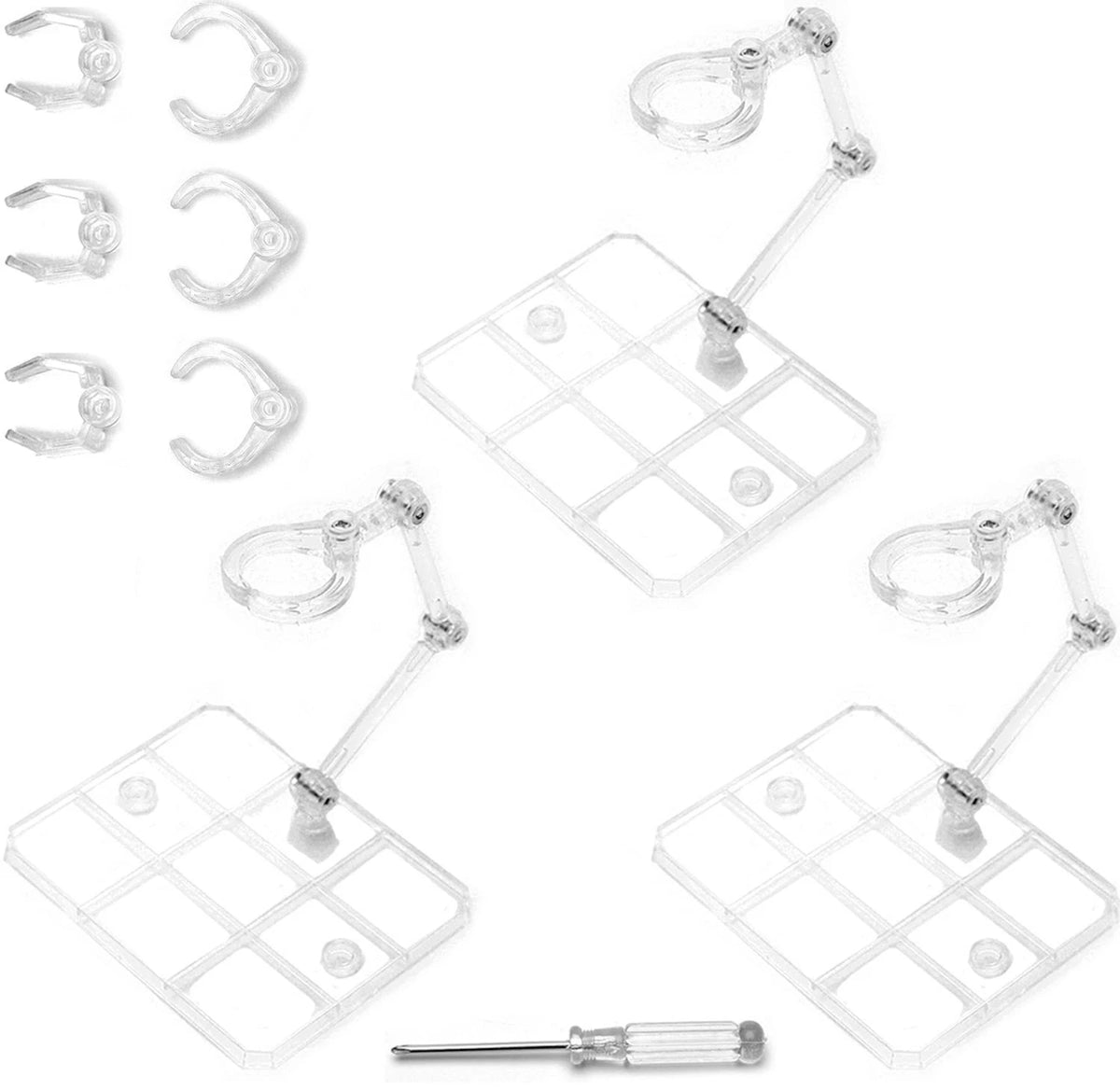 Yocoolfun 3 Pack Action Figure Stand for 3.75
