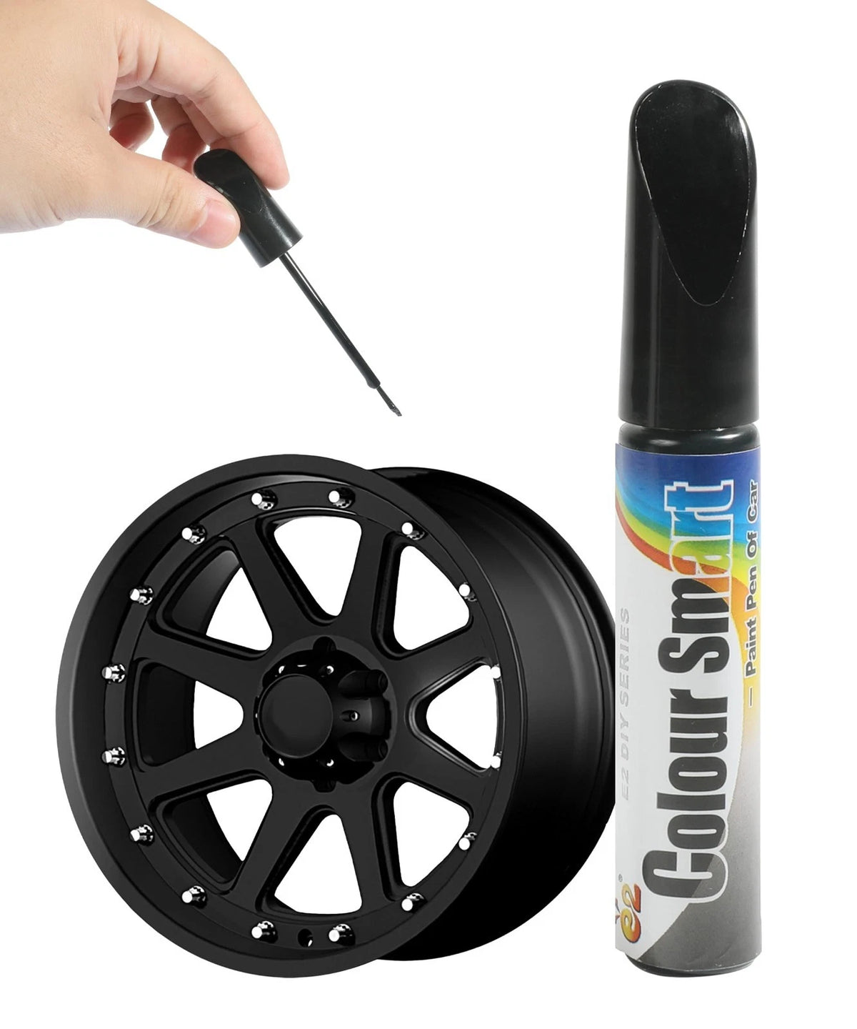Black Touch-Up Paint Pen for Car Scratch and Wheel Rim Repair