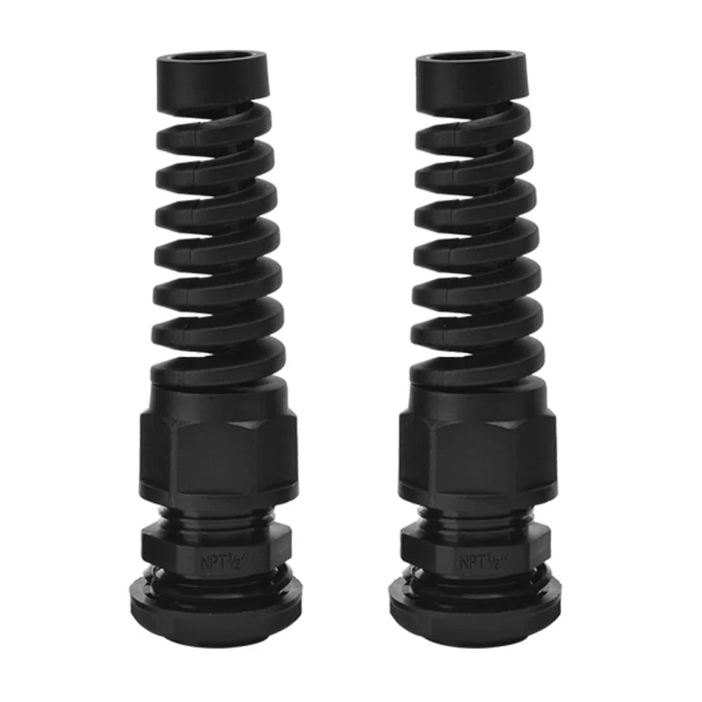 Strain Relief Cord Connector, 2 Pack NPT 1/2