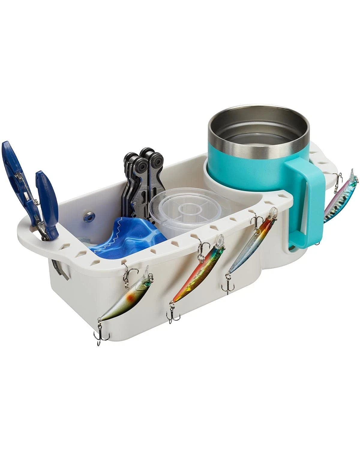 Boat Cup Holder Caddy Organizer, Marine Cup Holder Universal Fit for Pontoon Jon