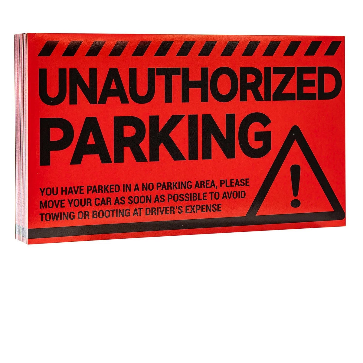 100 Parking Violation Stickers Hard to Remove - Parking Tickets - No Parking