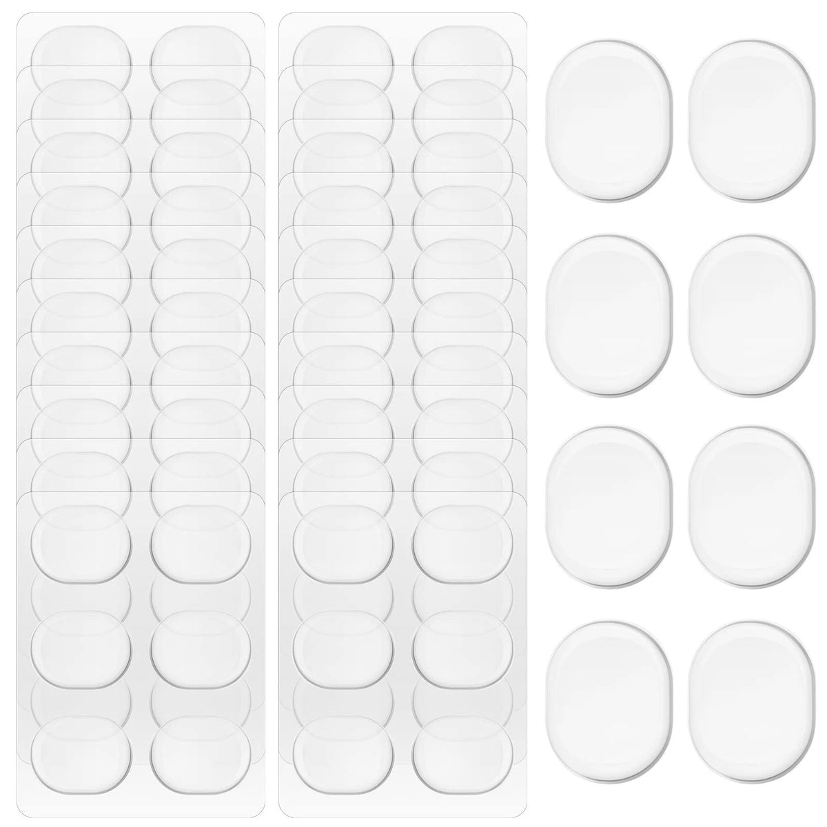Yeshone 60 Pieces Drum Dampeners Gel Pads Silicone Soft Moon Gels