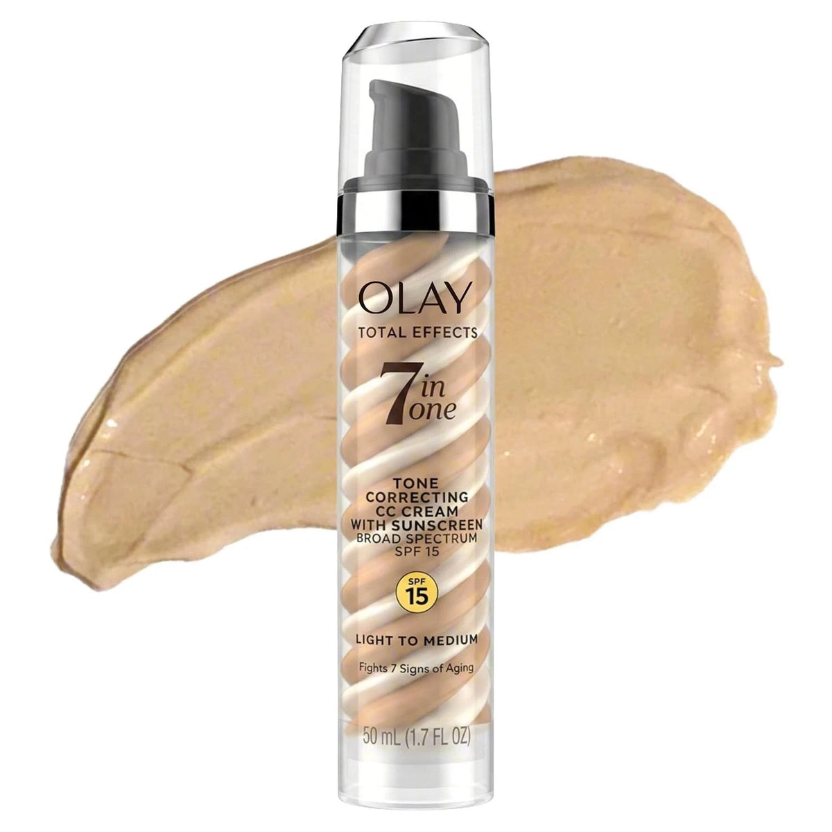 Olay Total Effects Tone Correcting Face Moisturizer with Sunscreen SPF 15, Light