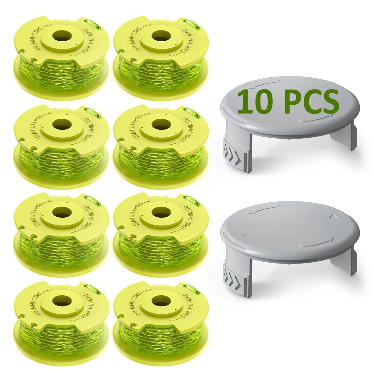 10 Pack Weed Wacker String Replacement Compatible with Ryobi One 10 PCS