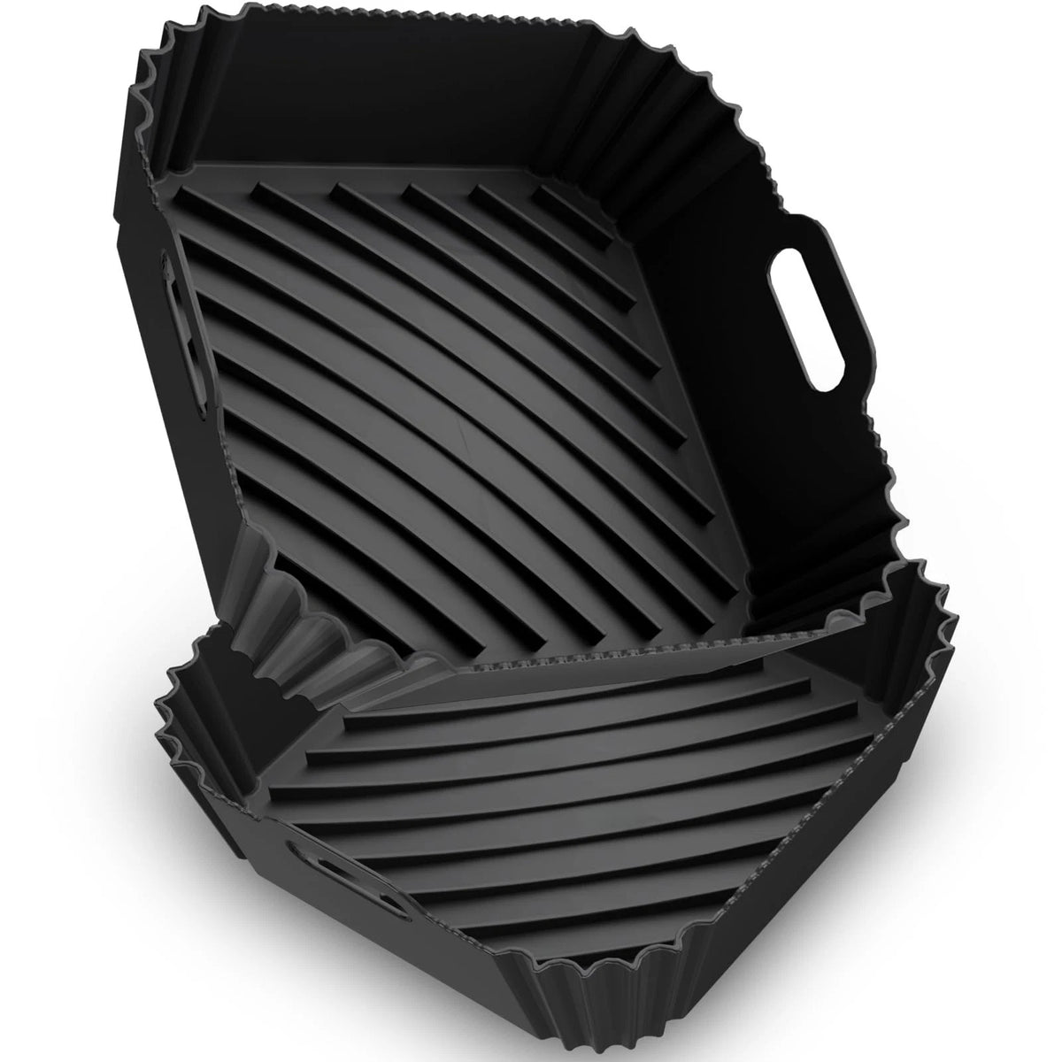 Air Fryer Silicone Liners 2 Pack Reusable 4-6QT Square