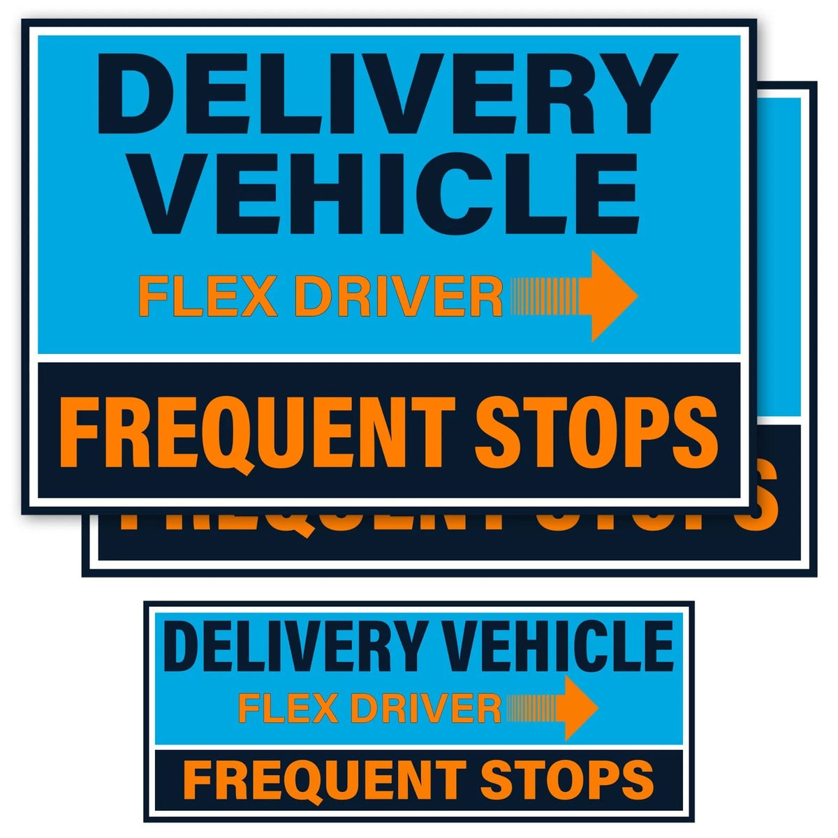 3 Pack Heavy Duty Flex Driver Car Door Magnets, Flex Driver Car Signs for Amazon