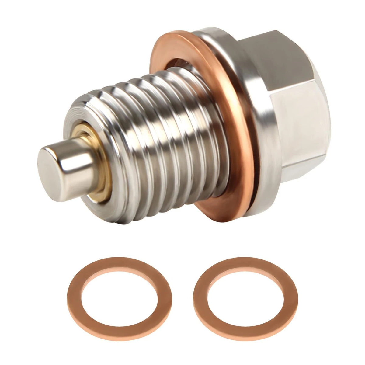 M14 x 1.5 Stainless Steel Magnetic Oil Drain Plug with Neodymium Magnet Fits for