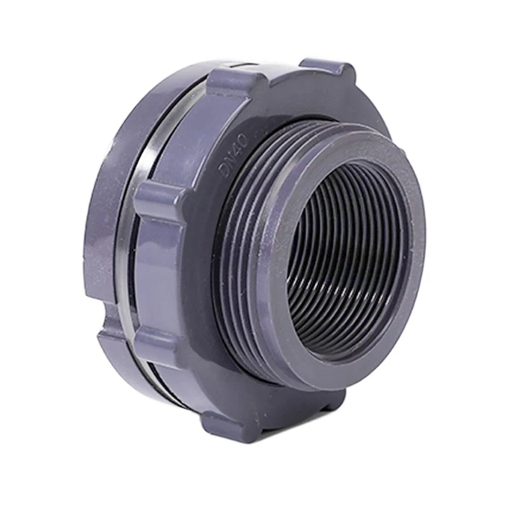 2 Inch PVC Bulkhead Fitting for Water Barrel Water Tank Rain Barrels Npt2 Female