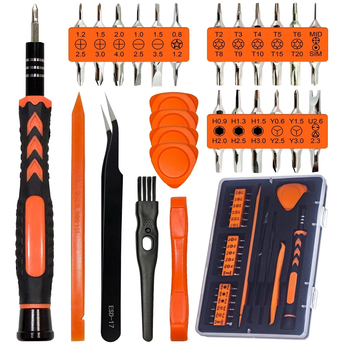 45PC Cleaning Repair Tool Set Screwdriver Kit For PS5 Xbox Controller Console