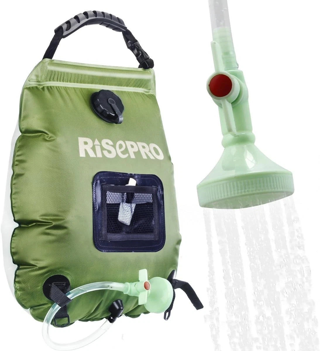 Solar Shower Bag, 5 gallons/20L Solar Heating Camping Shower Bag Hot Water w...