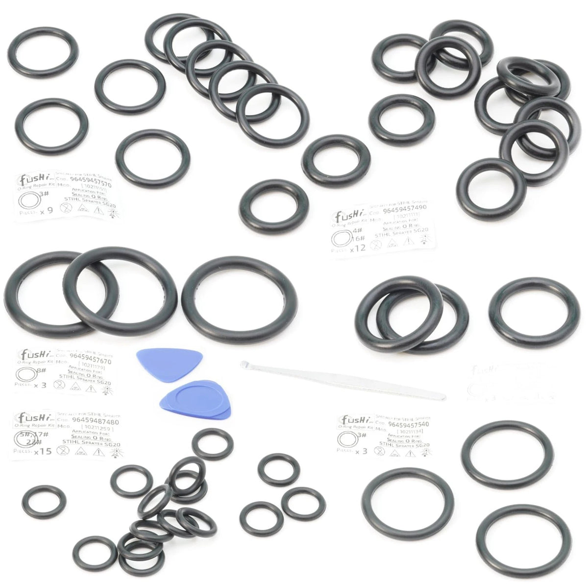 Replacement O Ring Kit for STIHL SG 20 Spray Pump Nozzle Parts Sealing Black