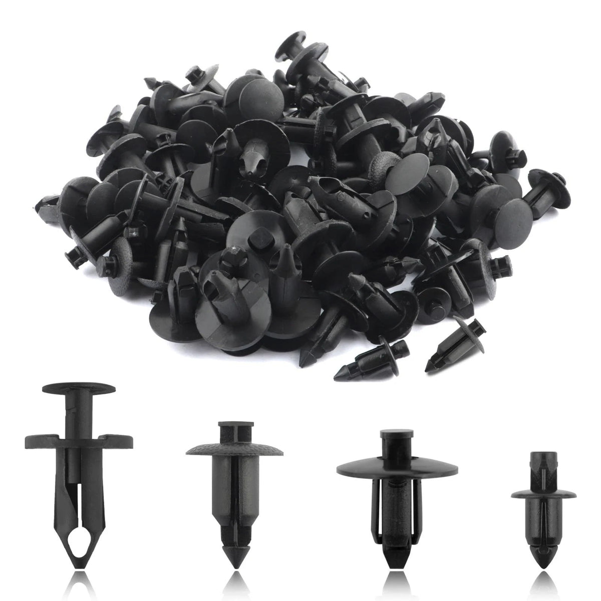 120PCS Motorcycle Fairing Plastic Clips,Plastic Rivets Retainer Clips M6/M7/M8 R