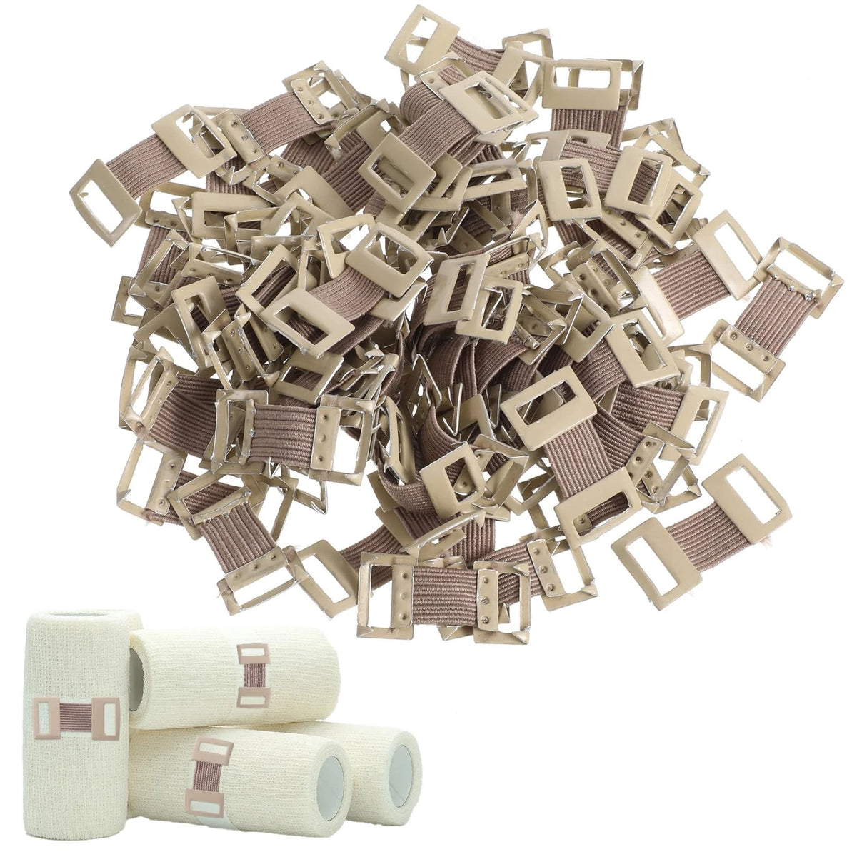 100 Pcs Stretchable Ace Bandage Clips, Elastic Bandage Clips, Reusable Bandage