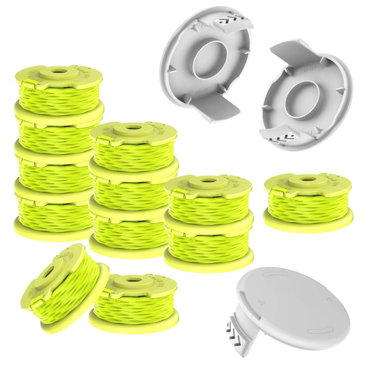 15 Pcs AC80RL3 Replacement Spools, 11Ft .080 Trimmer Line Fit for Ryobi One Plus