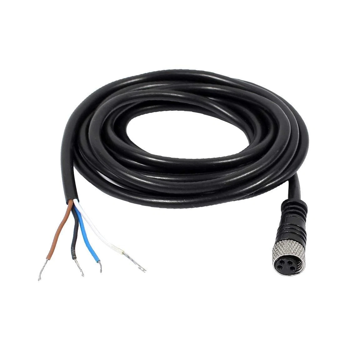 M8 2m Female Straight 4 Pin Connector Aviation Socket Electrical Cable