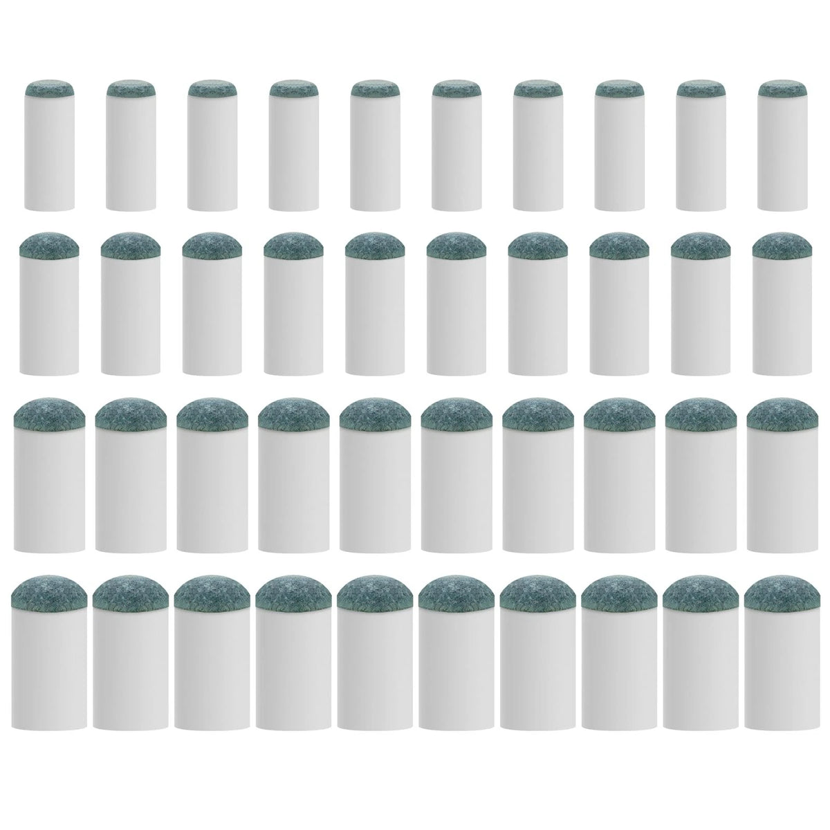40Pcs Slip On Pool Cue Tips Replacement Kit, 4 Sizes Upgrade Pool Stick Tips for