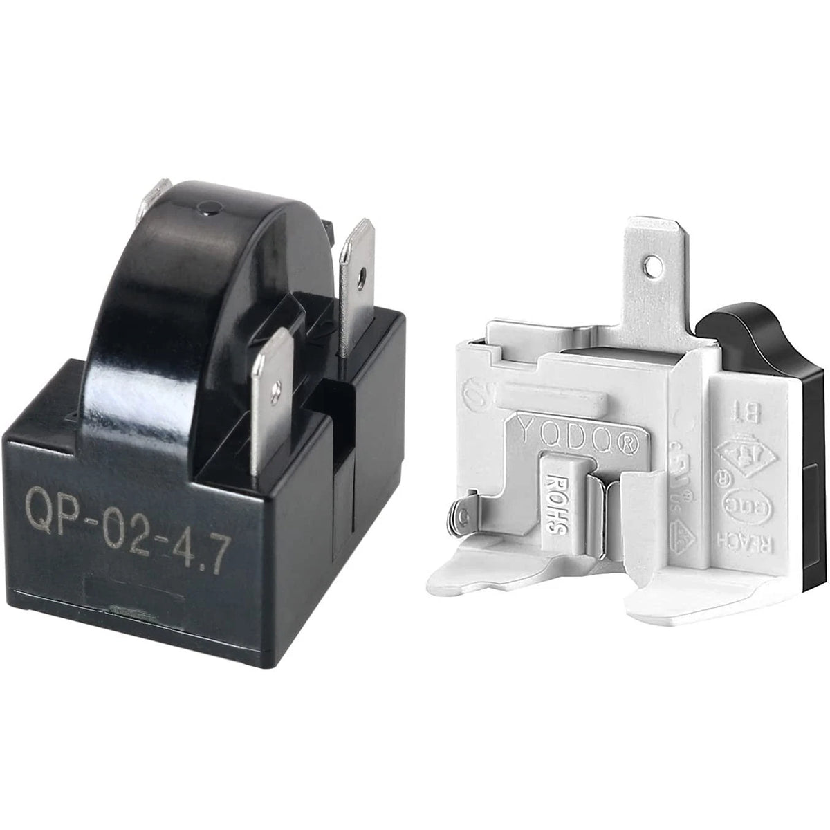 Refrigerator Compressor Relay & Overload Kit Refrigerator Starters QP2-4R7 4.7